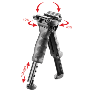 FAB Defense Bi-pod T-POD-G2 Black