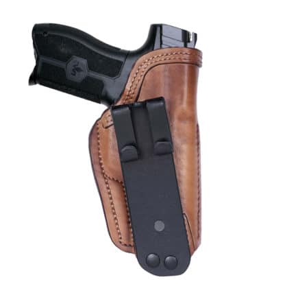 front-line-IWI-MASADA-holster-iwb-brown-leather